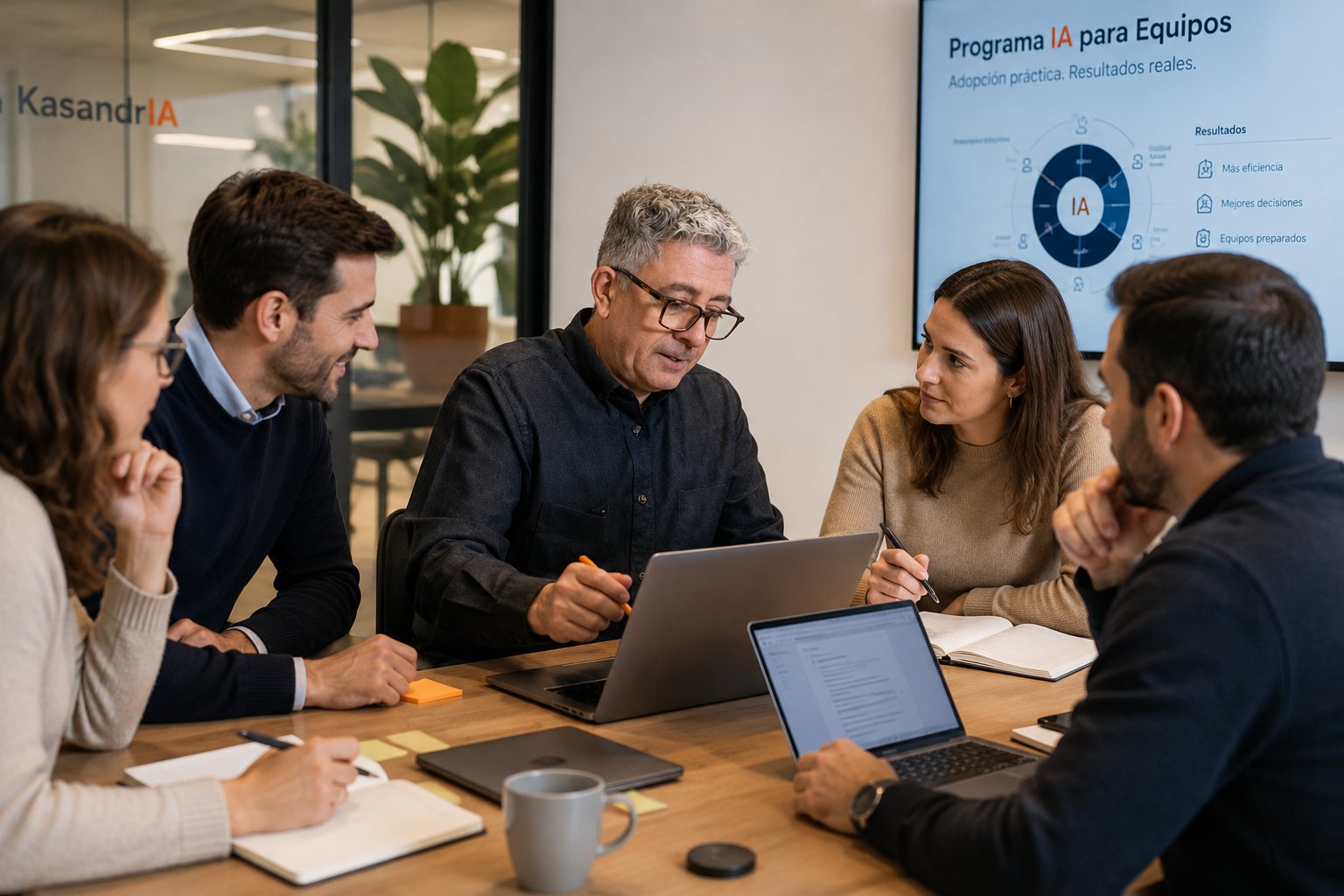 Sesión de trabajo con equipo